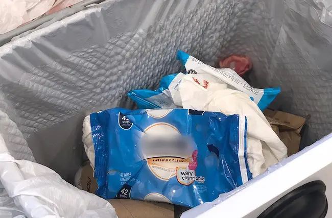how to dispose flushable wipes