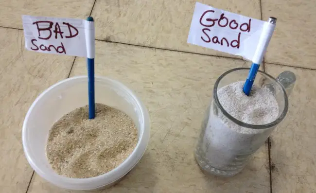 what to do with old pool filter sand